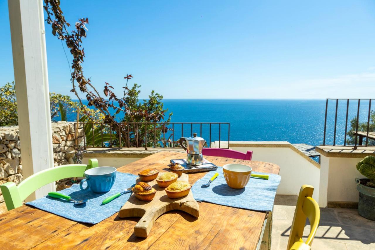 Casa Vacanze De Vita - Amazing View On The Coast Marina Serra Exterior foto